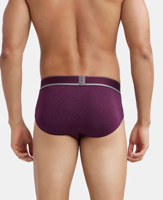 Jockey HG29 Men's Tencel Micro Modal Elastane Stretch Printed Brief with Natural StayFresh Properties