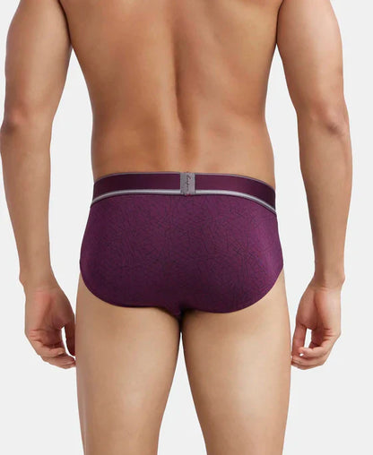 Jockey HG29 Men's Tencel Micro Modal Elastane Stretch Printed Brief with Natural StayFresh Properties