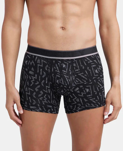 Jockey HG30 Men's Tencel Micro Modal Elastane Stretch Printed Trunk with Natural Stay Fresh Properties