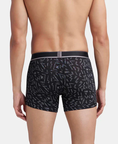 Jockey HG30 Men's Tencel Micro Modal Elastane Stretch Printed Trunk with Natural Stay Fresh Properties