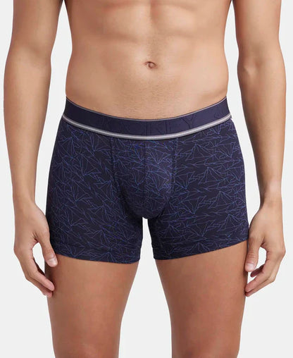 Jockey HG30 Men's Tencel Micro Modal Elastane Stretch Printed Trunk with Natural Stay Fresh Properties
