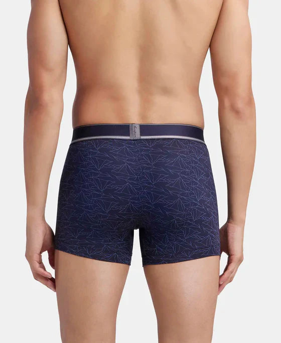 Jockey HG30 Men's Tencel Micro Modal Elastane Stretch Printed Trunk with Natural Stay Fresh Properties