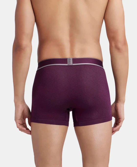 Jockey HG30 Men's Tencel Micro Modal Elastane Stretch Printed Trunk with Natural Stay Fresh Properties