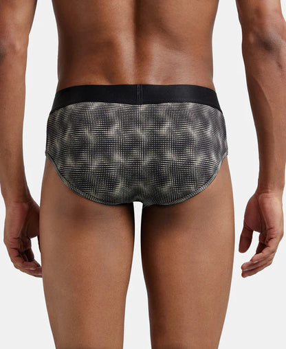 Jockey IC29 Men's Tactel Microfiber Elastane Stretch Printed Brief with Moisture Move Properties