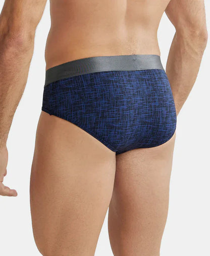 Jockey IC29 Men's Tactel Microfiber Elastane Stretch Printed Brief with Moisture Move Properties