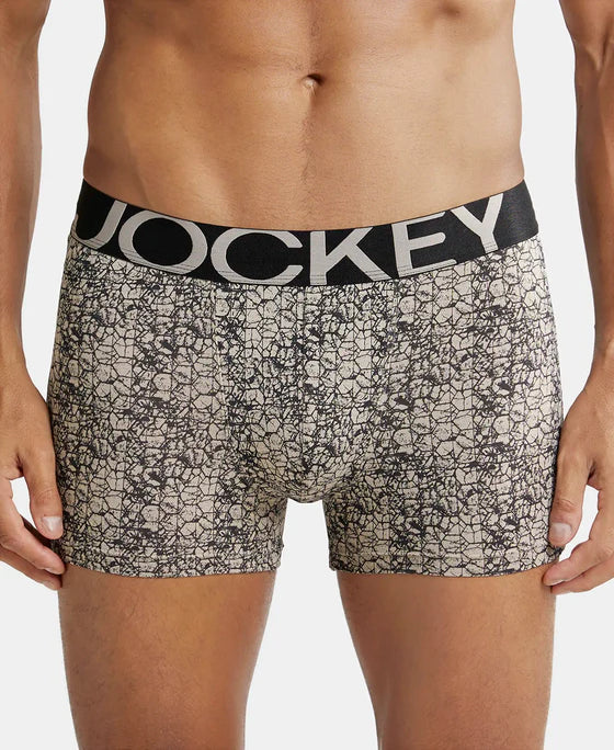 Jockey IC30 Men's Tactel Microfiber Elastane Stretch Printed Trunk