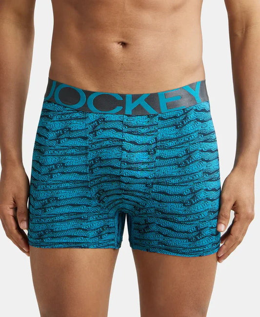 Jockey IC30 Men's Tactel Microfiber Elastane Stretch Printed Trunk