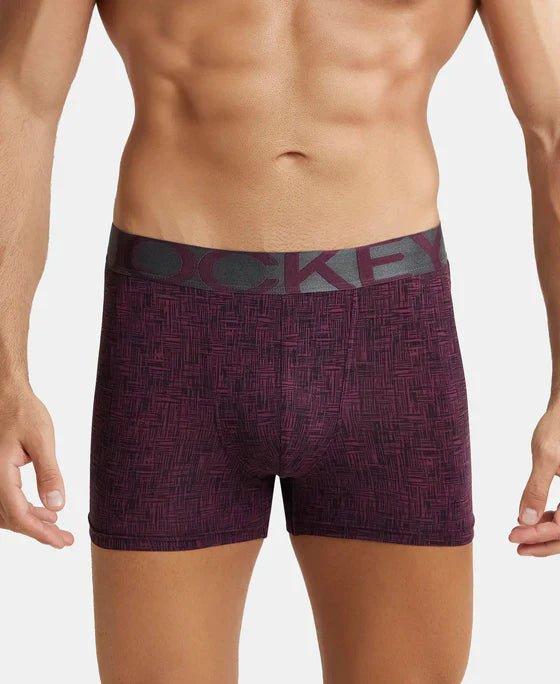 Jockey IC30 Men's Tactel Microfiber Elastane Stretch Printed Trunk