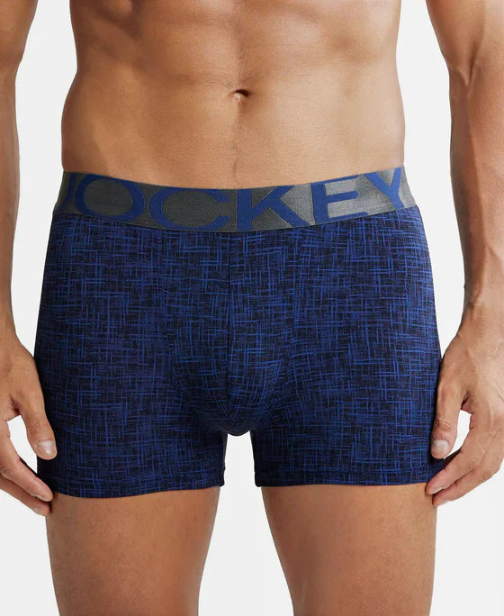 Jockey IC30 Men's Tactel Microfiber Elastane Stretch Printed Trunk