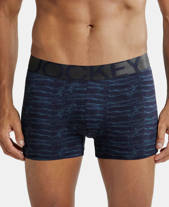 Jockey IC30 Men's Tactel Microfiber Elastane Stretch Printed Trunk