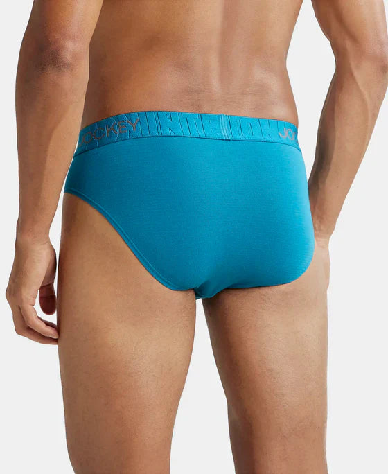 Jockey IC31 Men's Supima Cotton Elastane Stretch Solid Brief with Ultrasoft Waistband