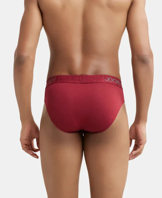 Jockey IC31 Men's Supima Cotton Elastane Stretch Solid Brief with Ultrasoft Waistband