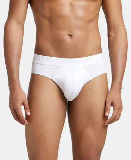 Jockey IC31 Men's Supima Cotton Elastane Stretch Solid Brief with Ultrasoft Waistband
