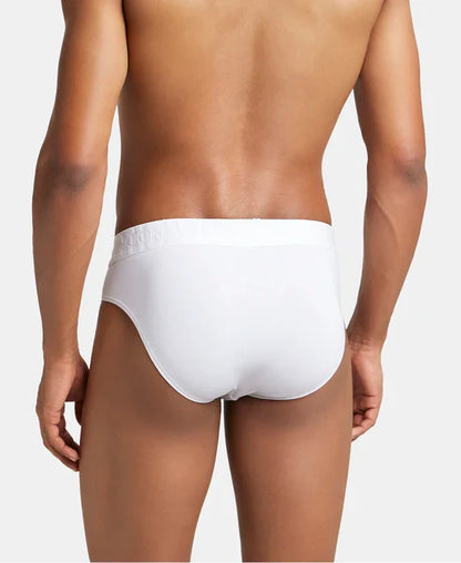 Jockey IC31 Men's Supima Cotton Elastane Stretch Solid Brief with Ultrasoft Waistband