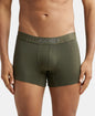 Jockey IC32 Men's Supima Cotton Elastane Stretch Solid Trunk with Ultrasoft Waistband