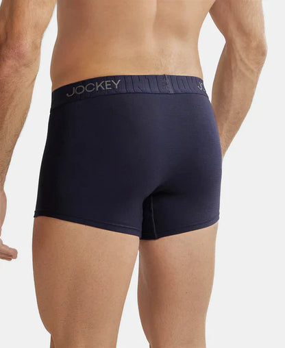 Jockey IC32 Men's Supima Cotton Elastane Stretch Solid Trunk with Ultrasoft Waistband