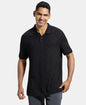 Jockey IM16 Men's Tencel Micro Modal and Cotton Blend Printed Half Sleeve Polo T-Shirt