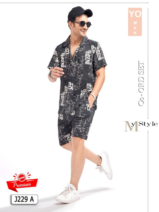J229A Sweet Night Men’s Soft Corduroy Ensemble – Modern Fit for Classic Comfort