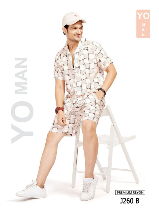 Sweet Night Everyday Essentials – Men’s Relaxed Cord Set for Day-to-Night Style- J260B