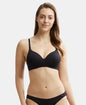 Jockey JW11 Wirefree Padded Tencel Lyocell Elastane Full Coverage Multiway T-Shirt Bra with Adjustable Straps