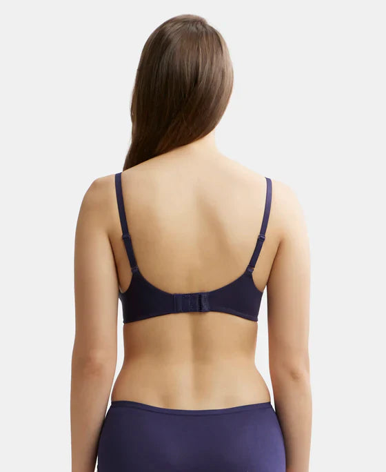 Jockey JW11 Wirefree Padded Tencel Lyocell Elastane Full Coverage Multiway T-Shirt Bra with Adjustable Straps