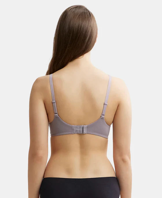 Jockey JW11 Wirefree Padded Tencel Lyocell Elastane Full Coverage Multiway T-Shirt Bra with Adjustable Straps