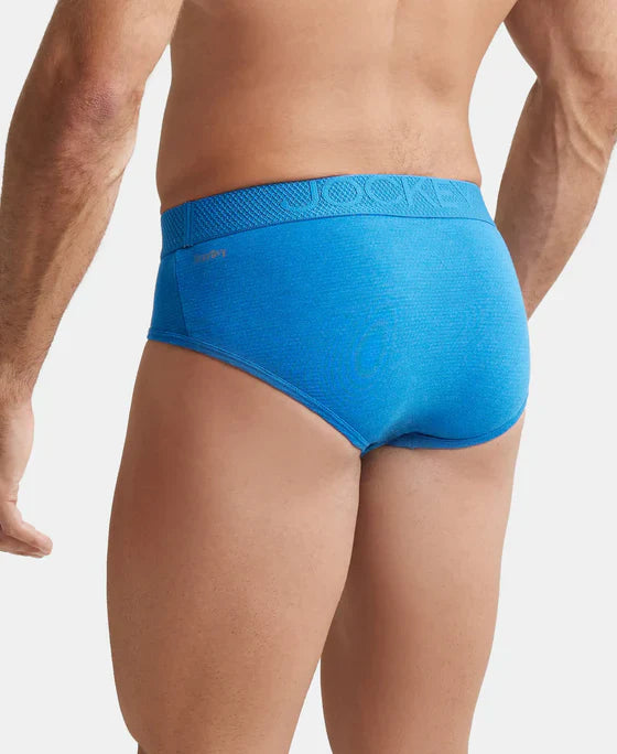 Jockey LM05 Men's Bamboo Cotton Elastane Mesh Brief with Ultrasoft Waistband and StayDry Treatment