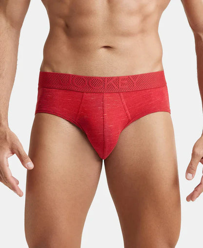 Jockey LM05 Men's Bamboo Cotton Elastane Mesh Brief with Ultrasoft Waistband and StayDry Treatment
