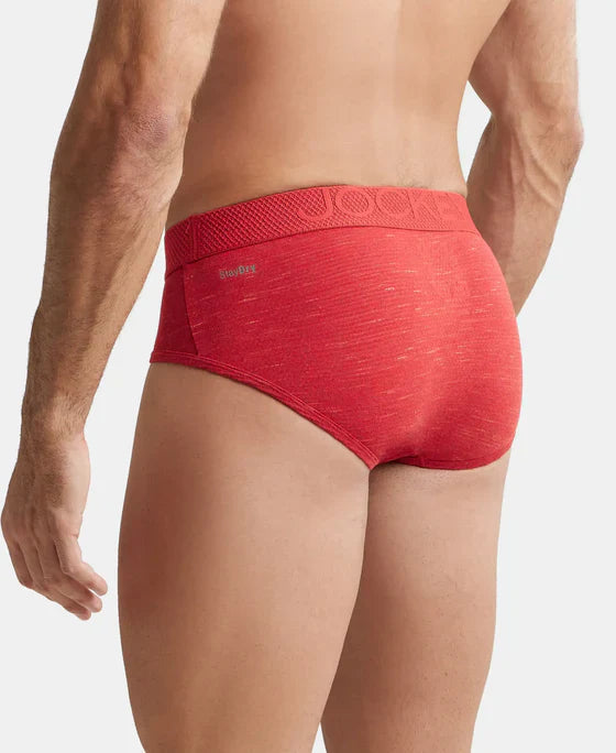 Jockey LM05 Men's Bamboo Cotton Elastane Mesh Brief with Ultrasoft Waistband and StayDry Treatment