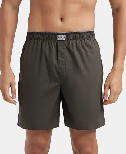 Jockey MC10  Men's Cotton Woven Fabric Boxer Shorts