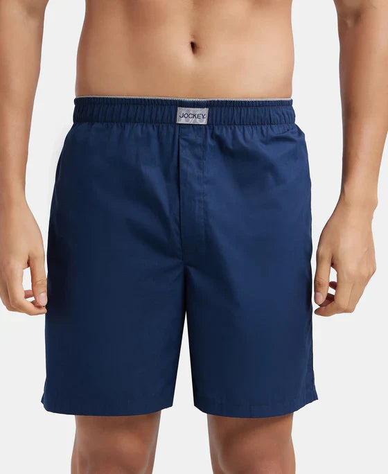 Jockey MC10  Men's Cotton Woven Fabric Boxer Shorts