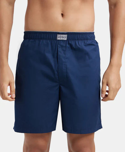 Jockey MC10  Men's Cotton Woven Fabric Boxer Shorts