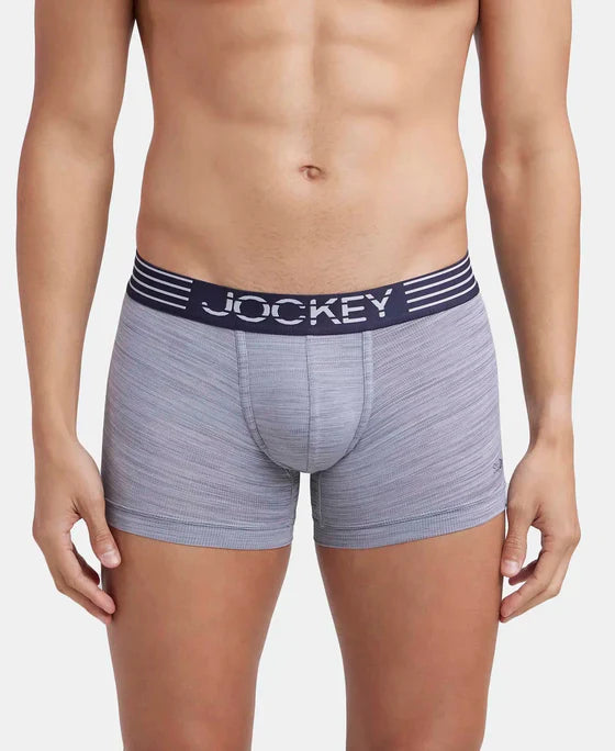 Jockey MM05 Men's Microfiber Mesh Elastane Stretch Performance Trunk with StayDry Technology