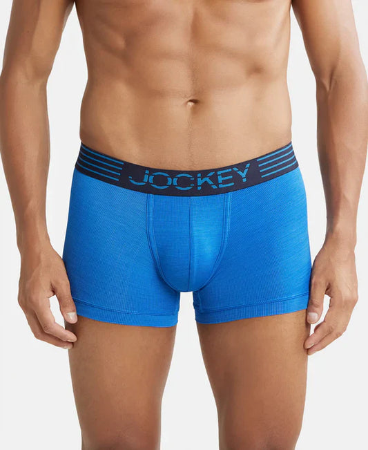Jockey MM05 Men's Microfiber Mesh Elastane Stretch Performance Trunk with StayDry Technology