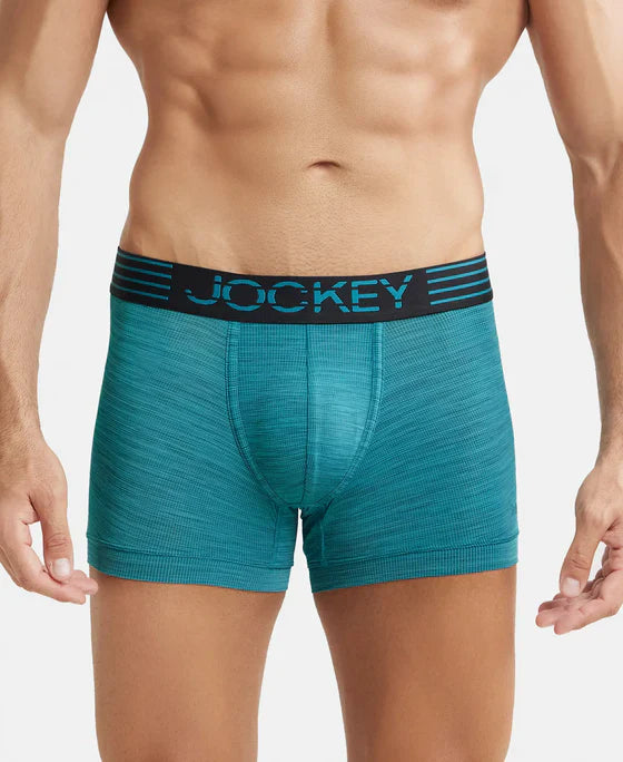 Jockey MM05 Men's Microfiber Mesh Elastane Stretch Performance Trunk with StayDry Technology