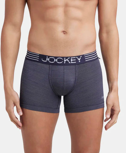 Jockey MM05 Men's Microfiber Mesh Elastane Stretch Performance Trunk with StayDry Technology