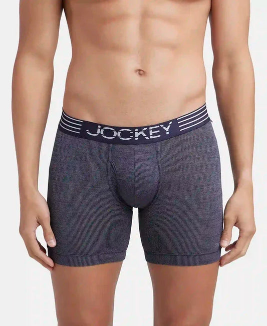Jockey MM06 Men's Microfiber Mesh Elastane Stretch Performance Boxer Brief with StayDry Technology