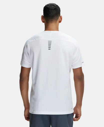 Jockey MV01 Men's Super Combed Cotton Blend Solid Round Neck Half Sleeve T-Shirt with Breathable Mesh