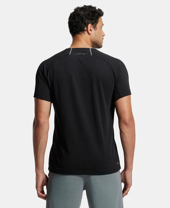 Jockey MV02  Men's Super Combed Cotton Blend Graphic Printed Round Neck Half Sleeve T-Shirt with Stay Fresh Treatment