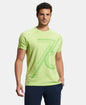 Jockey MV02  Men's Super Combed Cotton Blend Graphic Printed Round Neck Half Sleeve T-Shirt with Stay Fresh Treatment