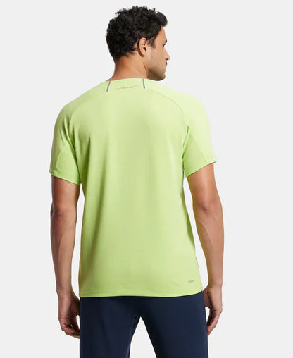 Jockey MV02  Men's Super Combed Cotton Blend Graphic Printed Round Neck Half Sleeve T-Shirt with Stay Fresh Treatment