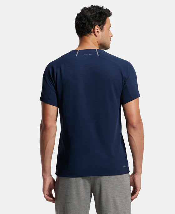 Jockey MV02  Men's Super Combed Cotton Blend Graphic Printed Round Neck Half Sleeve T-Shirt with Stay Fresh Treatment