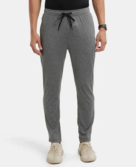 Jockey MV11 Men's Microfiber Elastane Stretch Trackpant with Zipper Pockets and StayFresh Treatment
