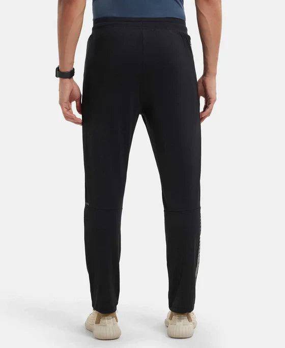 Jockey MV11 Men's Microfiber Elastane Stretch Trackpant with Zipper Pockets and StayFresh Treatment