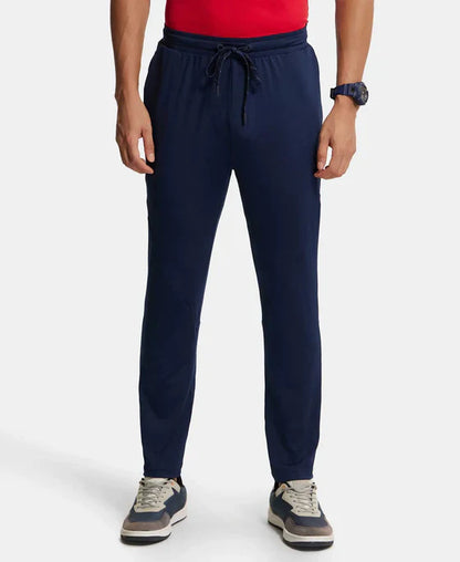Jockey MV11 Men's Microfiber Elastane Stretch Trackpant with Zipper Pockets and StayFresh Treatment