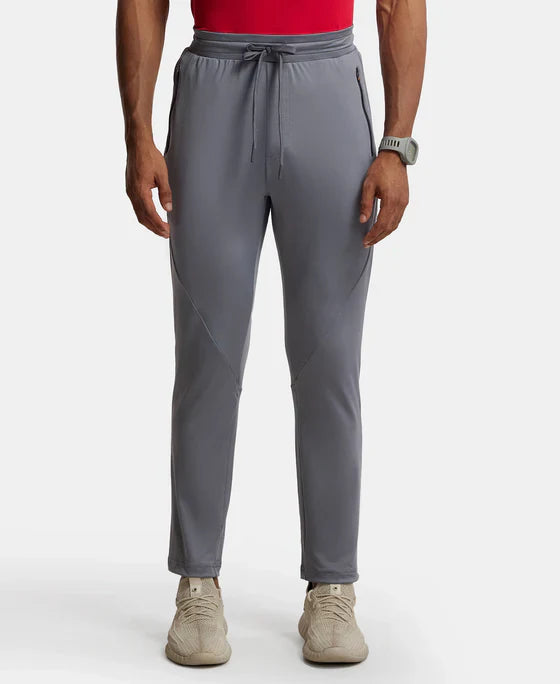 Jockey MV11 Men's Microfiber Elastane Stretch Trackpant with Zipper Pockets and StayFresh Treatment