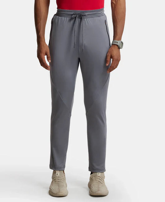 Jockey MV11 Men's Microfiber Elastane Stretch Trackpant with Zipper Pockets and StayFresh Treatment