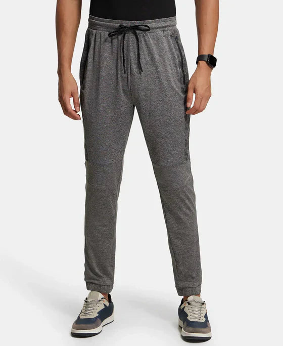 Jockey MV12 Men's Microfiber Elastane Stretch Jogger with Zipper Pockets and StayDry Treatment