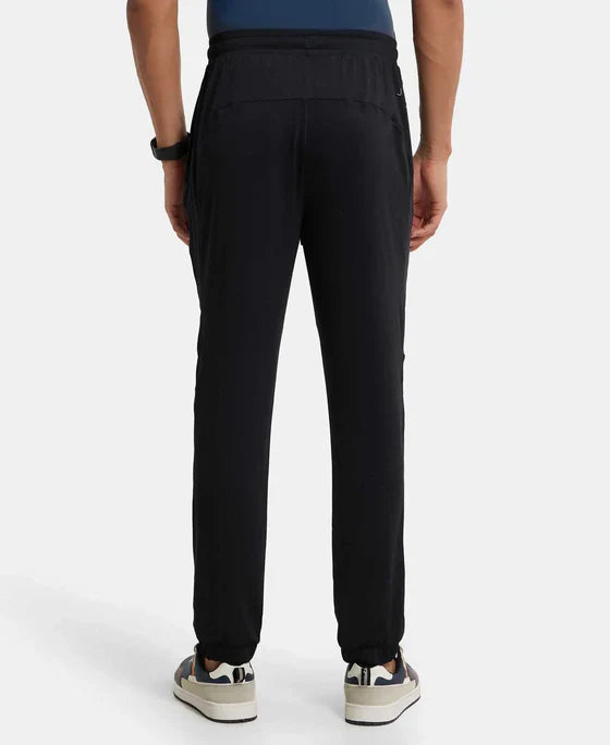 Jockey MV12 Men's Microfiber Elastane Stretch Jogger with Zipper Pockets and StayDry Treatment