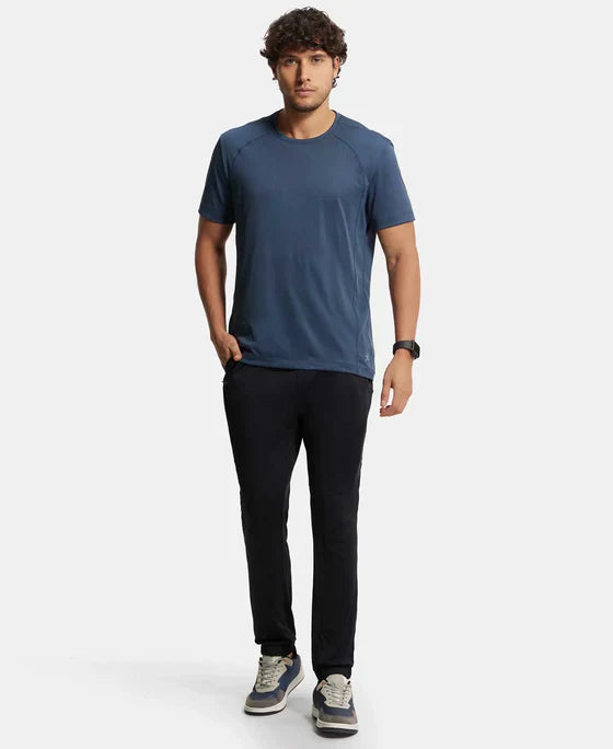 Jockey MV12 Men's Microfiber Elastane Stretch Jogger with Zipper Pockets and StayDry Treatment